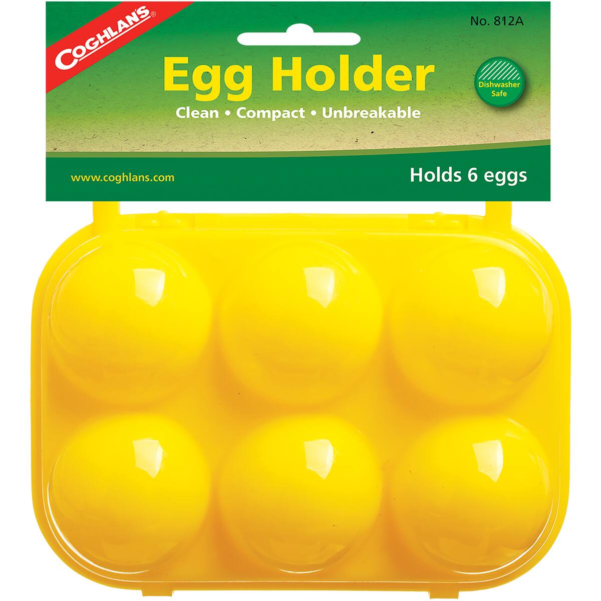 No. 812A COGHLANS Egg Holder Dishwasher Safe Clean Compact Unbreakable www.coghlans.com Holds 6 eggs
