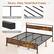 Heavy-Duty Metal Bed Frame 12 Support Legs Sturdy Metal Slats Anti-slip Foot Pads
