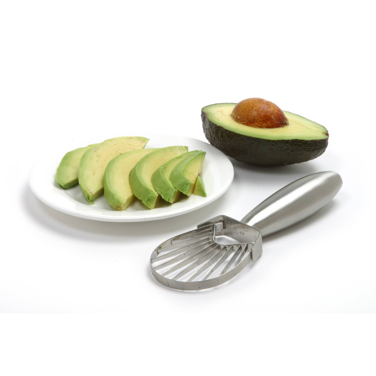 Alt View 1. Norpro - Stainless Steel Avocado Slicer, Silver - Silver.