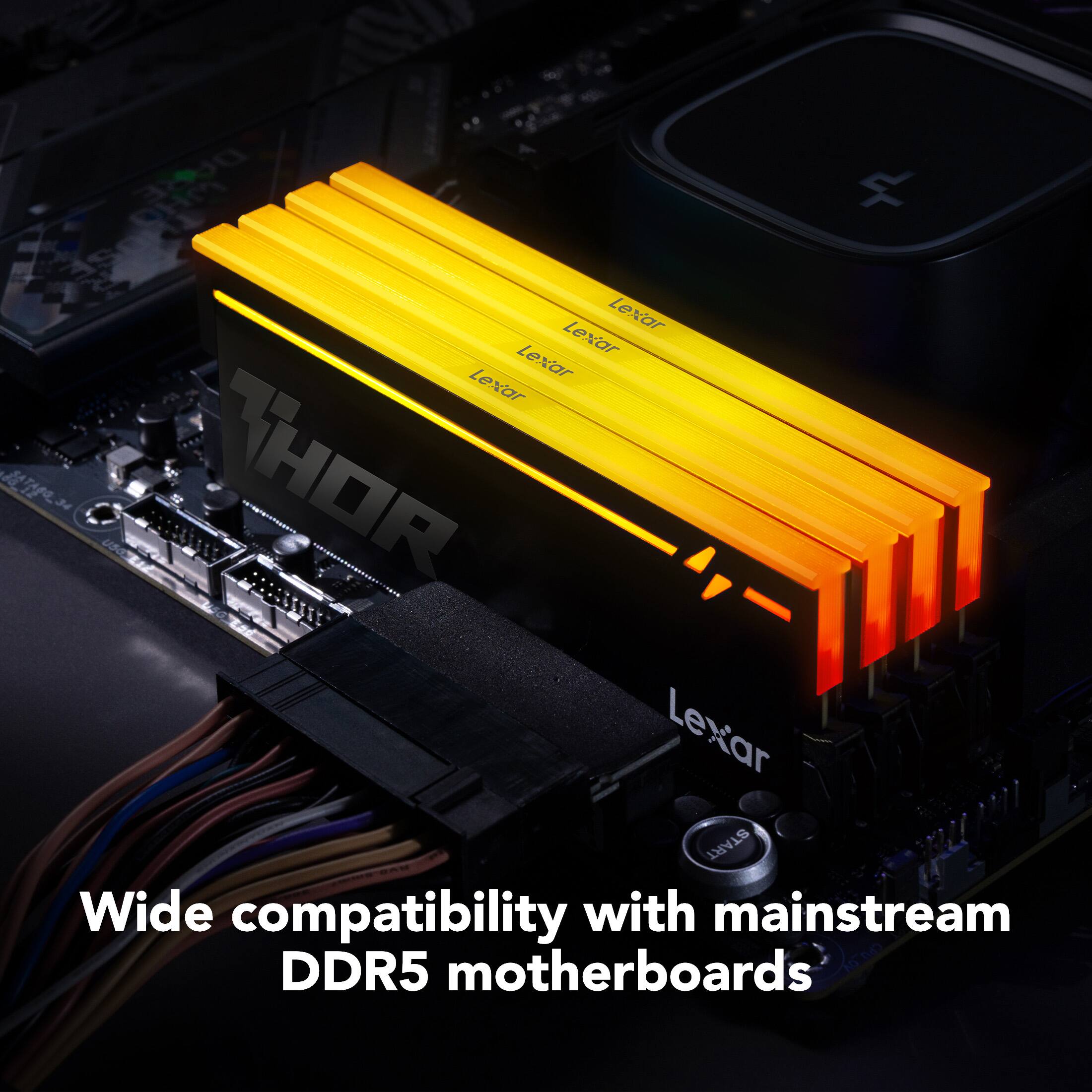 CN DUSE x Lexar Lexar Lexar Lexar  
HOR Lexar  
Wide compatibility with mainstream DDR5 motherboards
