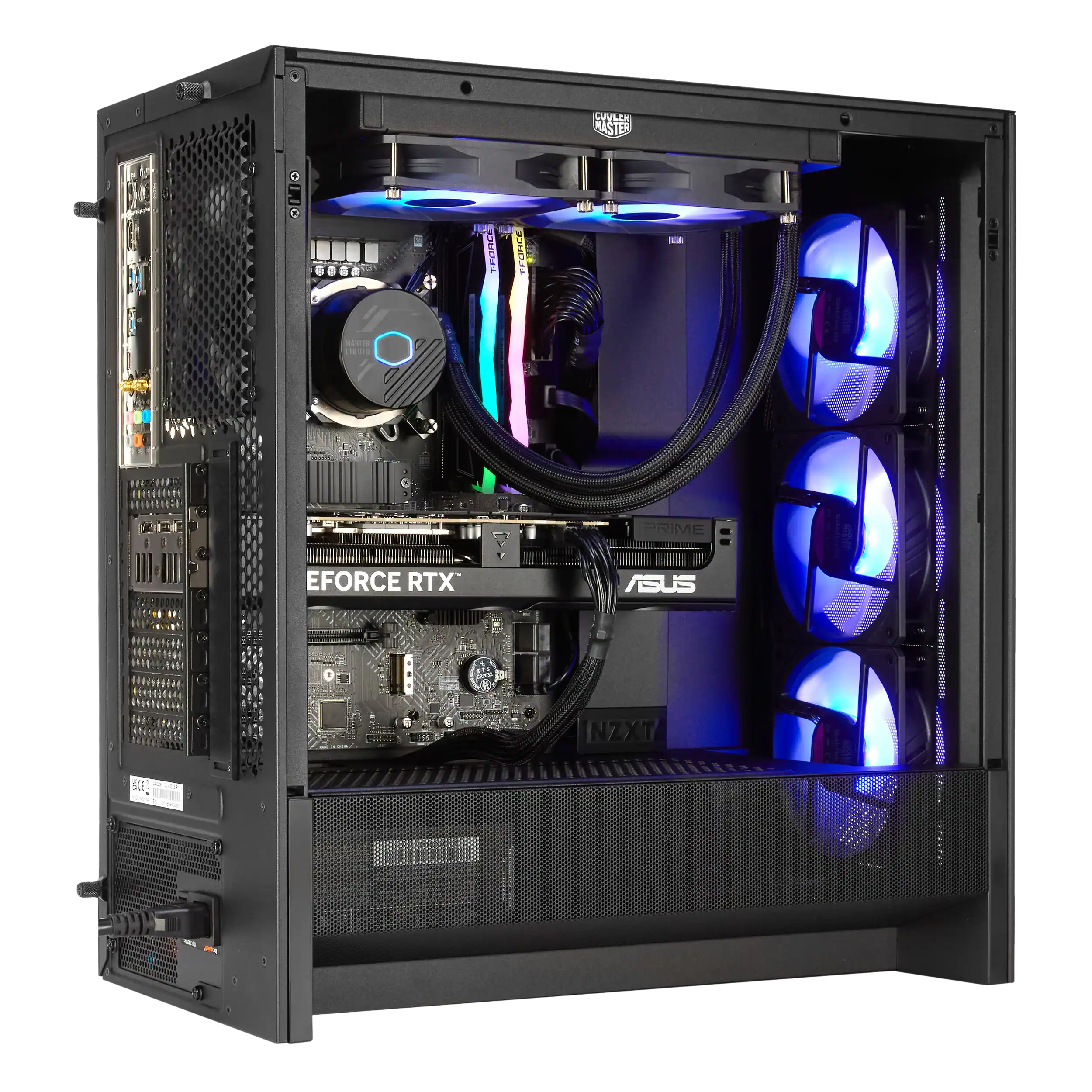 Sure, here is the corrected and grouped text from the image:

- **GUNNER MASTER**
- **ASUS**
- **EFORCE RTX**
- **NZXT**
- **PRIME**