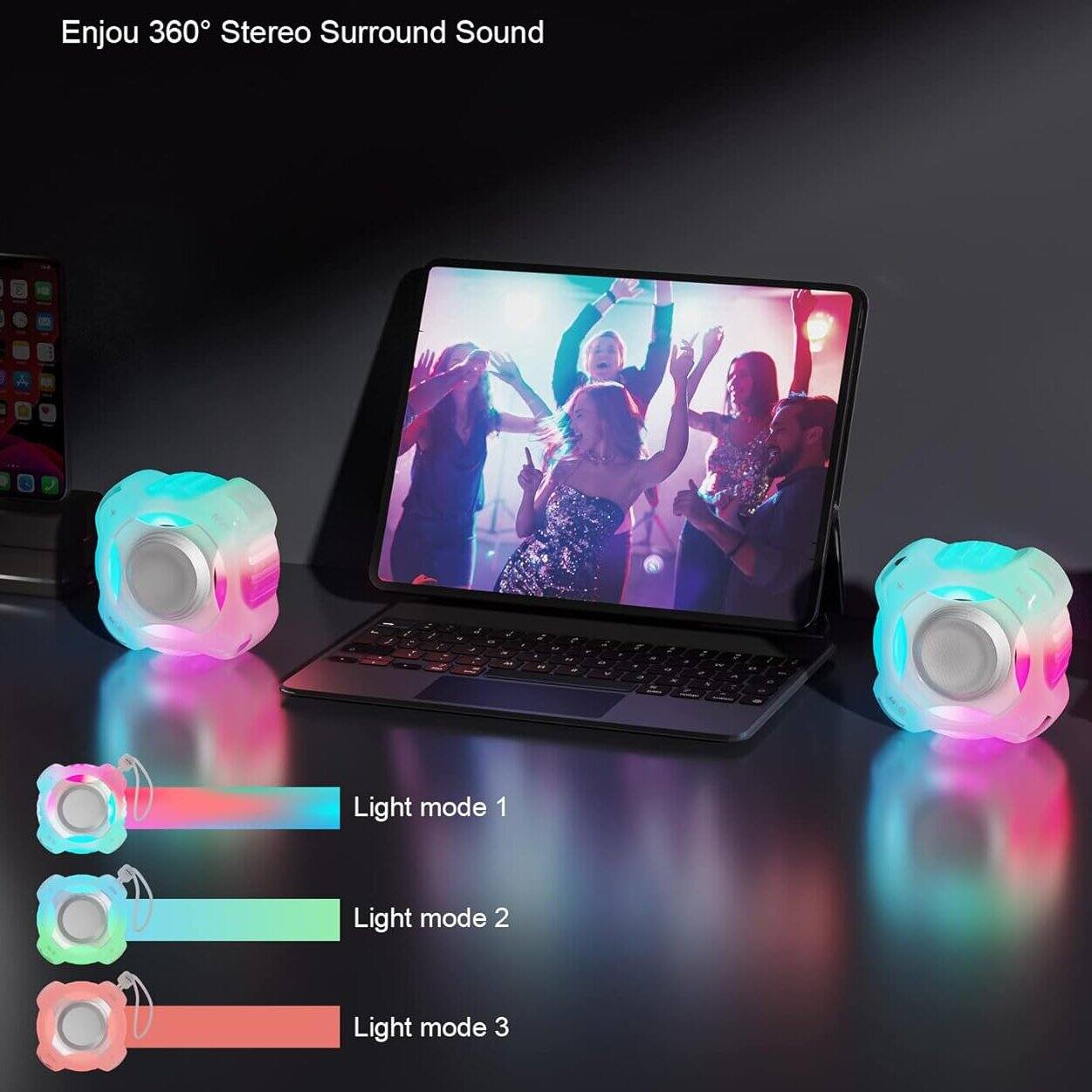 Enjou 360° Stereo Surround Sound

Light mode 1
Light mode 2
Light mode 3