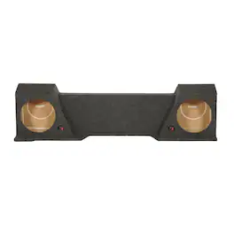 QPower - Dual 10" Sub Box for Chevy Silverado XCab and GMC Sierra XCab 2007-2013 - CHARCOAL GREY