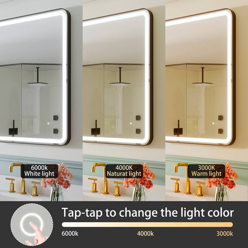 6000K White light  
4000K Natural light  
3000K Warm light  

Tap-tap to change the light color  
6000K  
4000K  
3000K