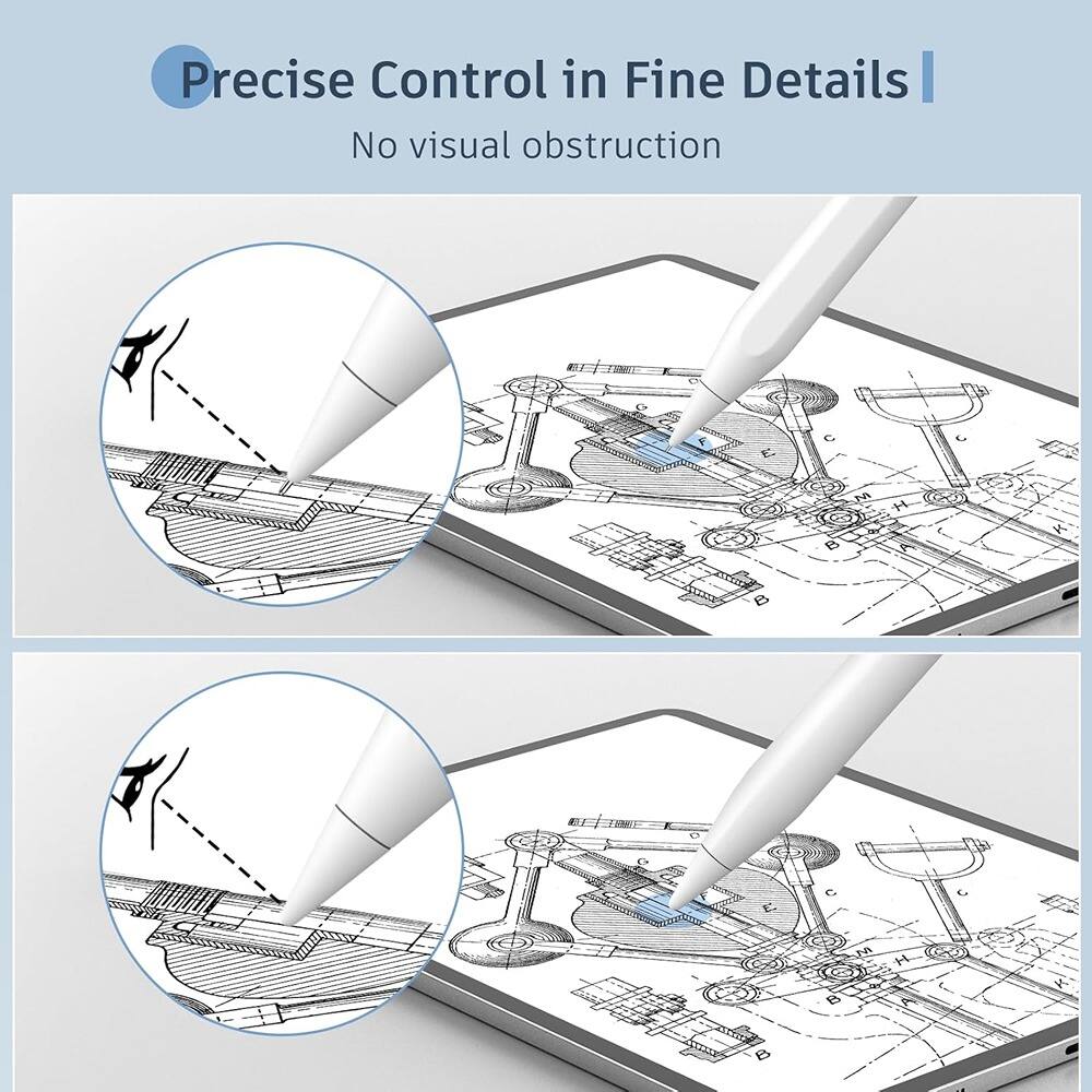 Precise Control in Fine Details  
No visual obstruction