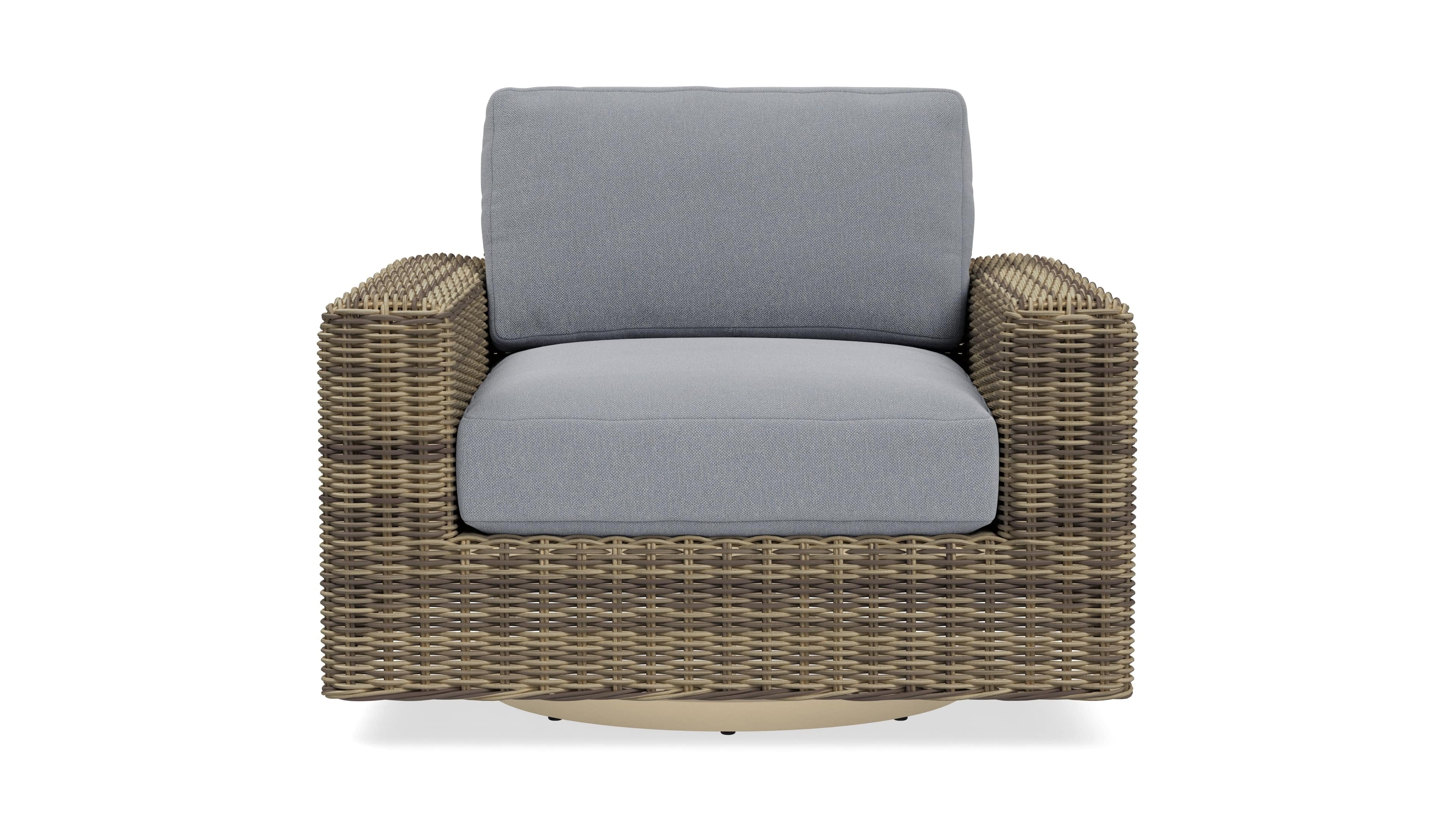 Yardbird® - Ludlow Swivel Chair - Glacier - Front_Zoom