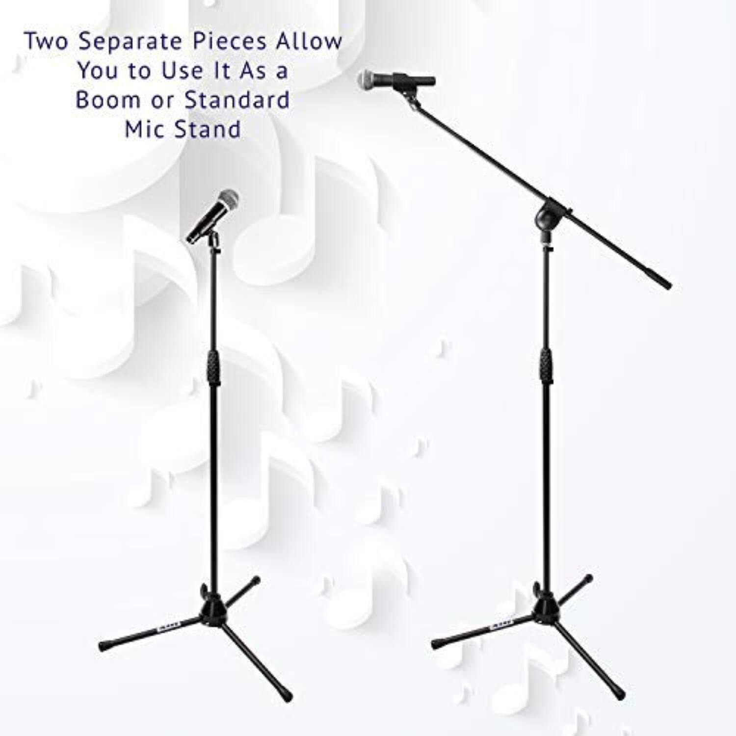 Two Separate Pieces Allow You to Use It As a Boom or Standard Mic Stand