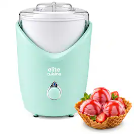 Elite Cuisine - EIML0062 2qt Ice Cream Maker - Mint