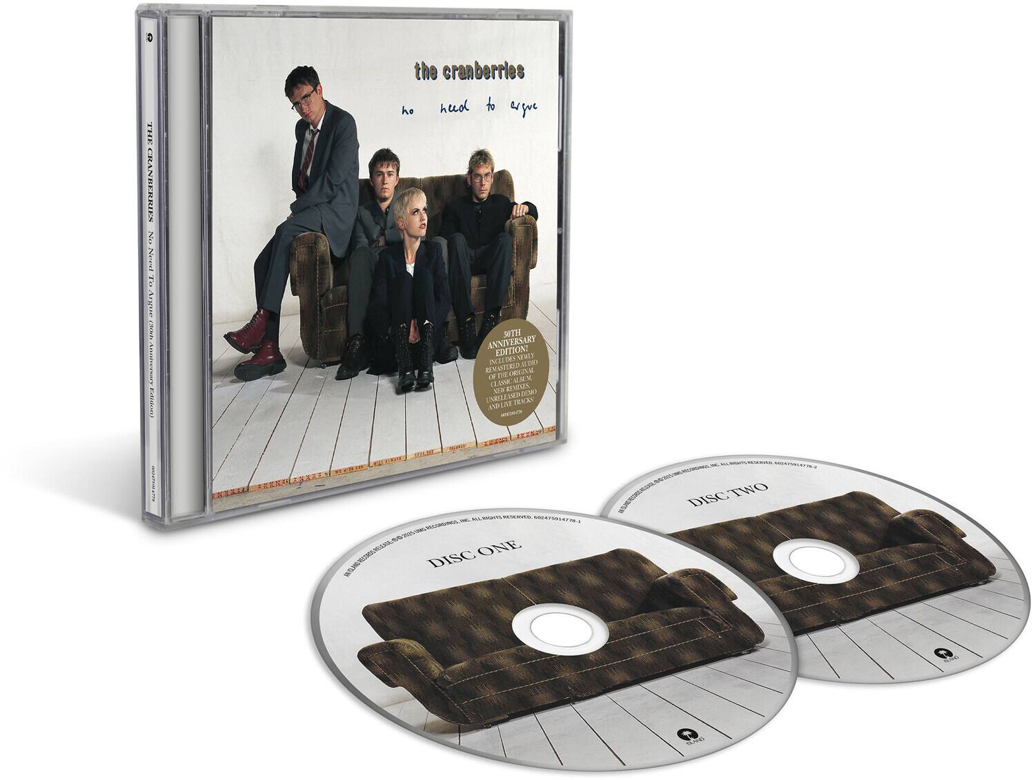 The Cranberries - No Need To Argue (30th Anniversary)   - COMPACT DISCS [CD]