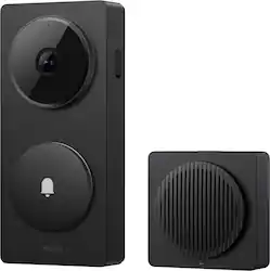 Aqara - Video Doorbell Camera - Wired/Battery Powered - Hub G410 Select - Black - Front_Zoom