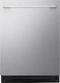 LG - FlushFit 24-in Top Control Smart Built-In Stainless Steel Tub Dishwasher with 3rd Rack, 1 Hour Wash and Dry, 42dBA - Stainless Steel
