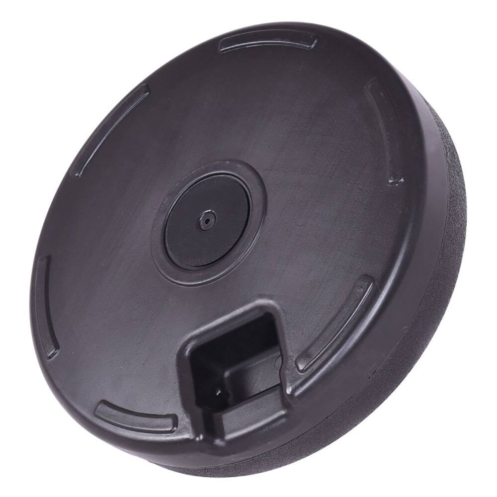 Left. Kadyn - Outdoor Umbrella Base 20 Inch Round 23L Water Filled Umbrella Base Black - Black.
