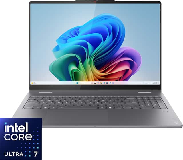 Lenovo - Yoga 7i 2-in-1 16" 2K Touchscreen Laptop - Core Ultra 7 Processor 256V 2024 - 16GB Memory - 512GB Storage- Copilot+ PC - Luna Grey