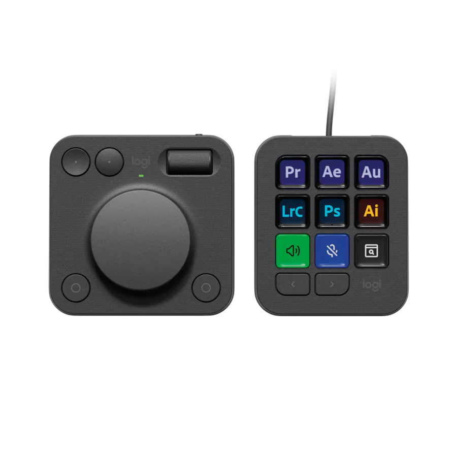 Logitech MX Creative Console Programmable Keypad with 9 Customizable ...