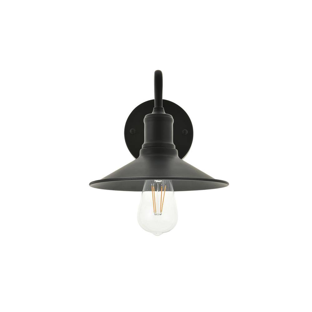 Alt View 2. Living District - Etude 1 light black Wall Sconce - Black.