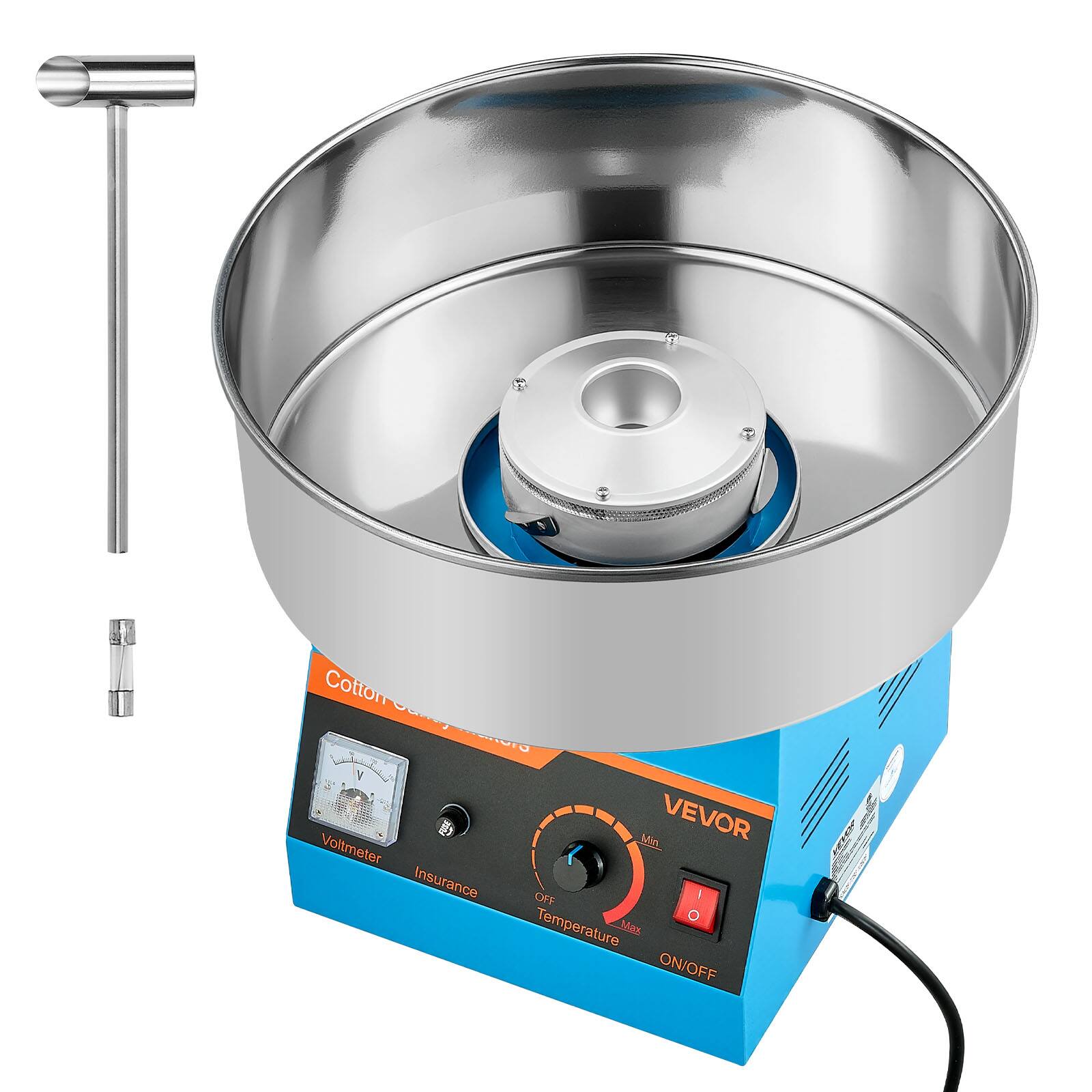 Cotton Candy Machine  
VEVOR  
Voltmeter  
Insurance  
Temperature  
ON/OFF