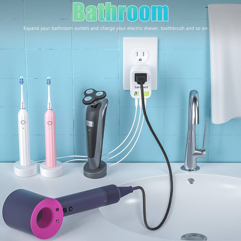 Bathroom  
Expand your bathroom outlets and charge your electric shaver, toothbrush and so on.