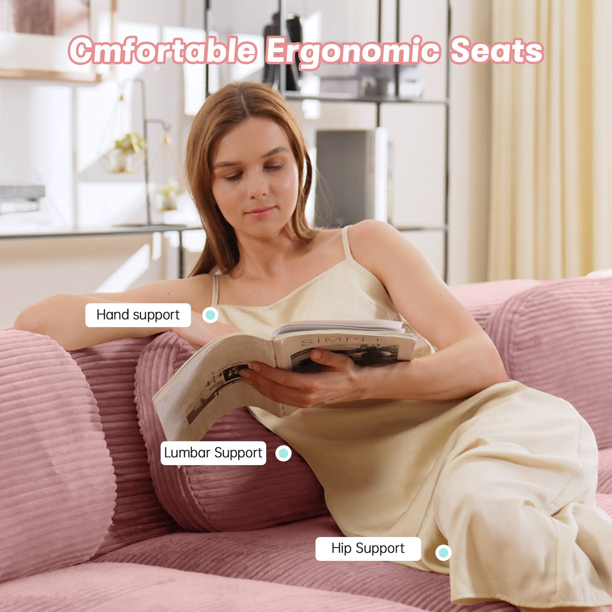 Comfortable Ergonomic Seats

- Hand support
- Lumbar Support
- Hip Support