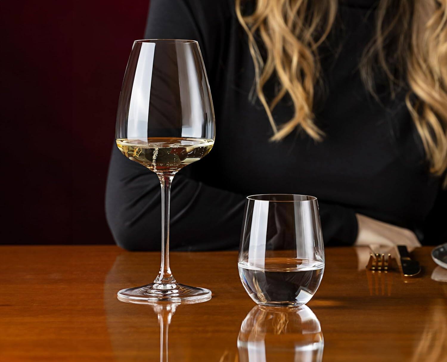Alt View 1. Riedel - Grape@ White Wine/Rose/Champagne Wine Glass, Buy 3 Get 4 - Clear.