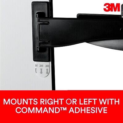 MOUNTS RIGHT OR LEFT WITH COMMAND™ ADHESIVE