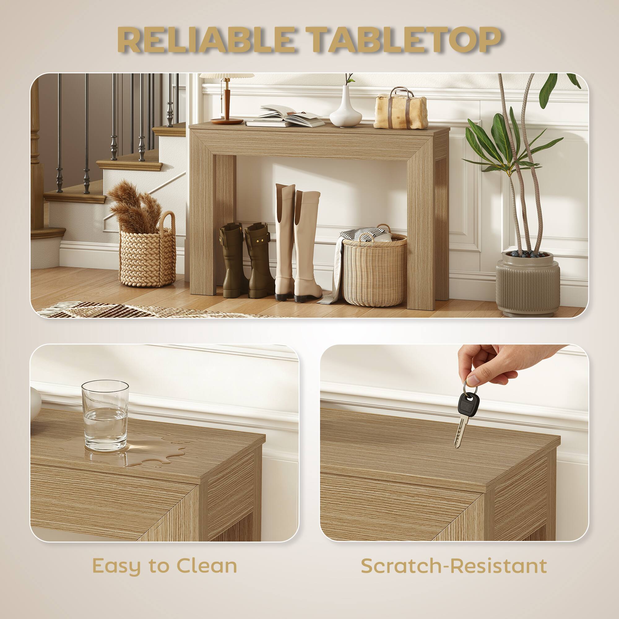 RELIABLE TABLETOP

Easy to Clean

Scratch-Resistant