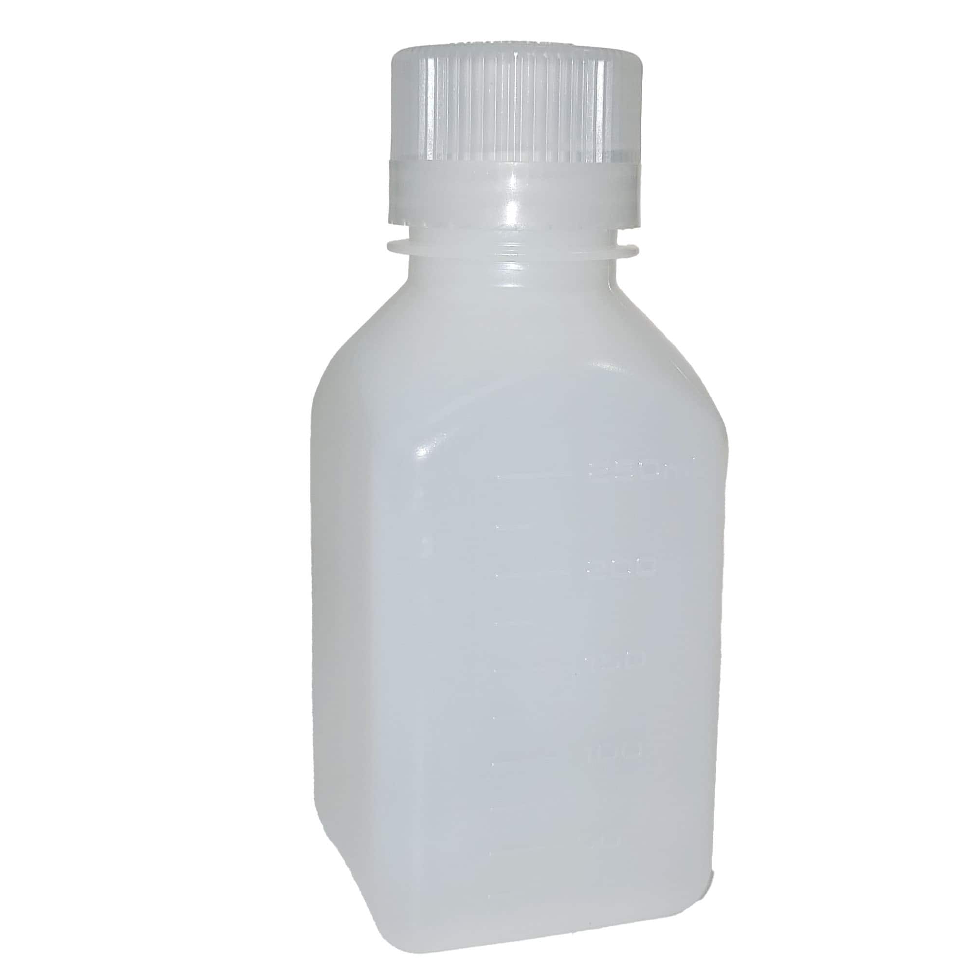 Nalgene - HDPE Narrow Mouth Square Bottle - 8 oz. - White