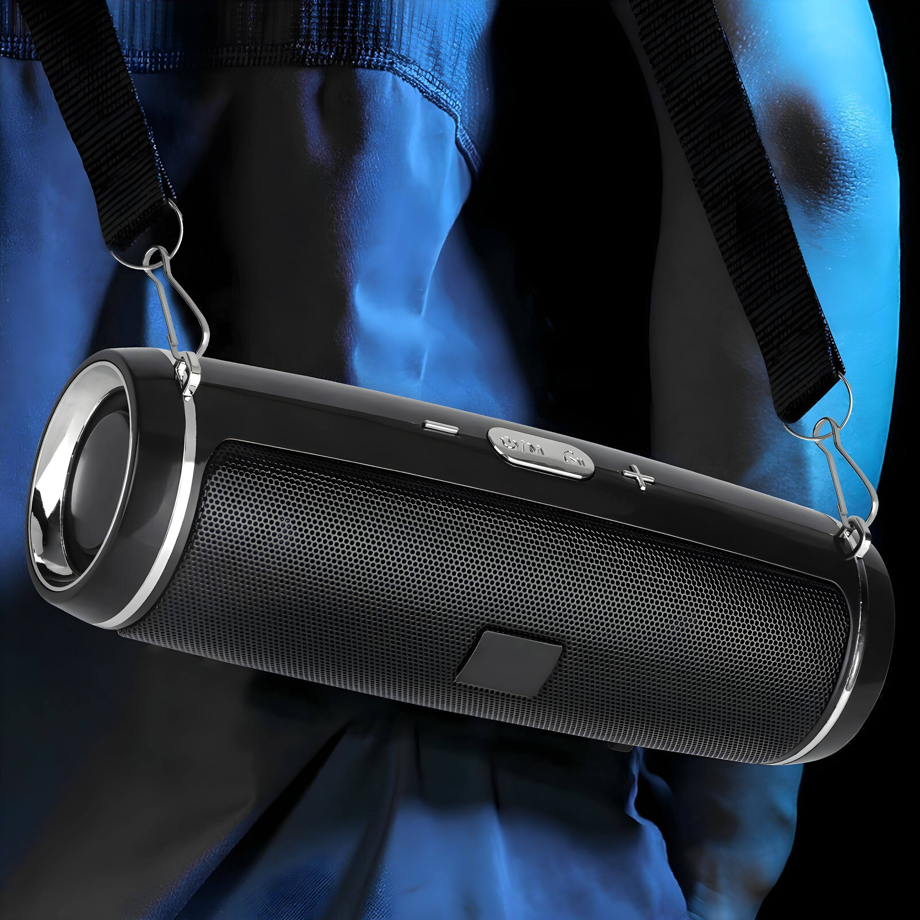 Back. Kitcheniva - Bluetooth 5.1 Speaker Wireless Waterproof Outdoor Stereo - Black.