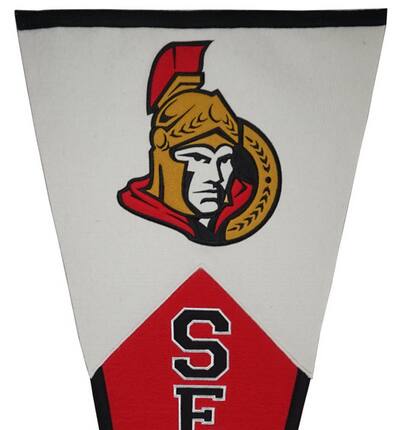 Alt View 3. Winning Streak Sports - Ottawa Senators NHL GIANT SIZE Pennant 17x40 Wool Pennant - Multi.