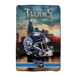Pegasus - Tennessee Titans 66" x 95" Oversized Skyline Series Helmet Ultra Cozy Blanket - Multicolor