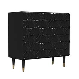 Boyel Living - 2 Door Locker Accent Cabinet - Black