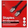 Staples TECH - 20 ft. Cat 7 Ethernet Cable, Male to Male - Black