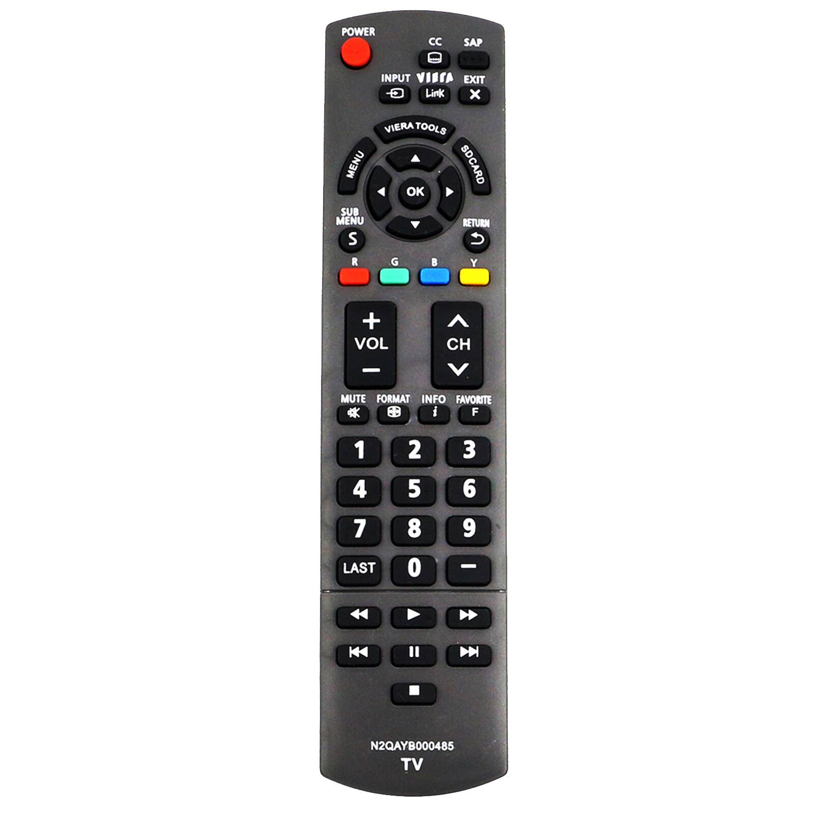 ALLIMITY - Replacement Remote Control N2QAYB000485 N2QAYB000570, Fit for Panasonic Television PT-43LC14 PT-50DL54J PT-50LC14 - Black