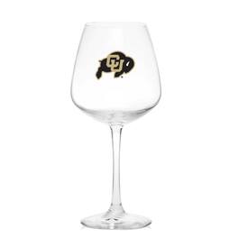 Logo Brands - Colorado Buffaloes 18oz. Stemmed Wine Glass - Multicolor