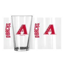Logo Brands - Arizona Diamondbacks 16oz. Team Wordmark Game Day Pint Glass - Multicolor