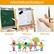 3-In-1 kid's art Sketchpad: Blackboard, Whiteboard, White paper