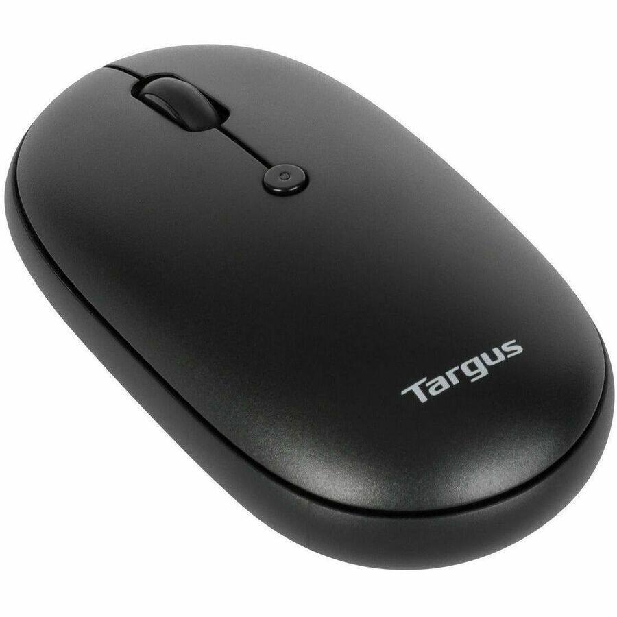 Alt View 4. Targus - Targus Compact Multi-Device Antimicrobial Wireless Mouse - Optical - Wireless - Bluetooth/Radio Frequency - 2.40 GHz - Black.