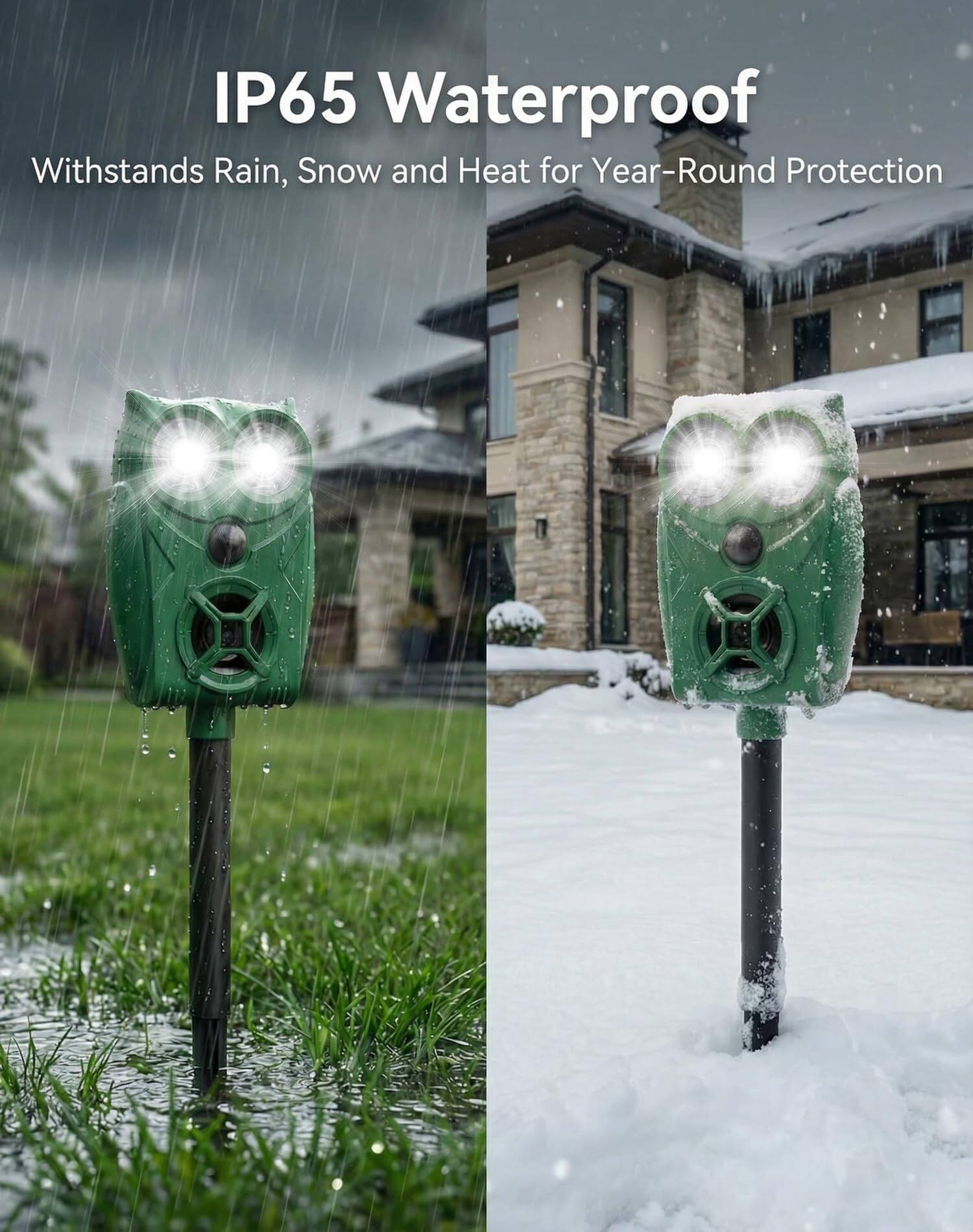 IP65 Waterproof  
Withstands Rain, Snow and Heat for Year-Round Protection