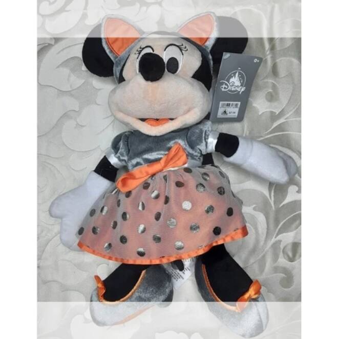 Front. Disney - Minnie Mouse Halloween Cat Plushie.