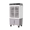 Front. Parrot Uncle - 3000m³/h Portable Evaporative Air Cooler with Remote, 20L Tank - Grey.