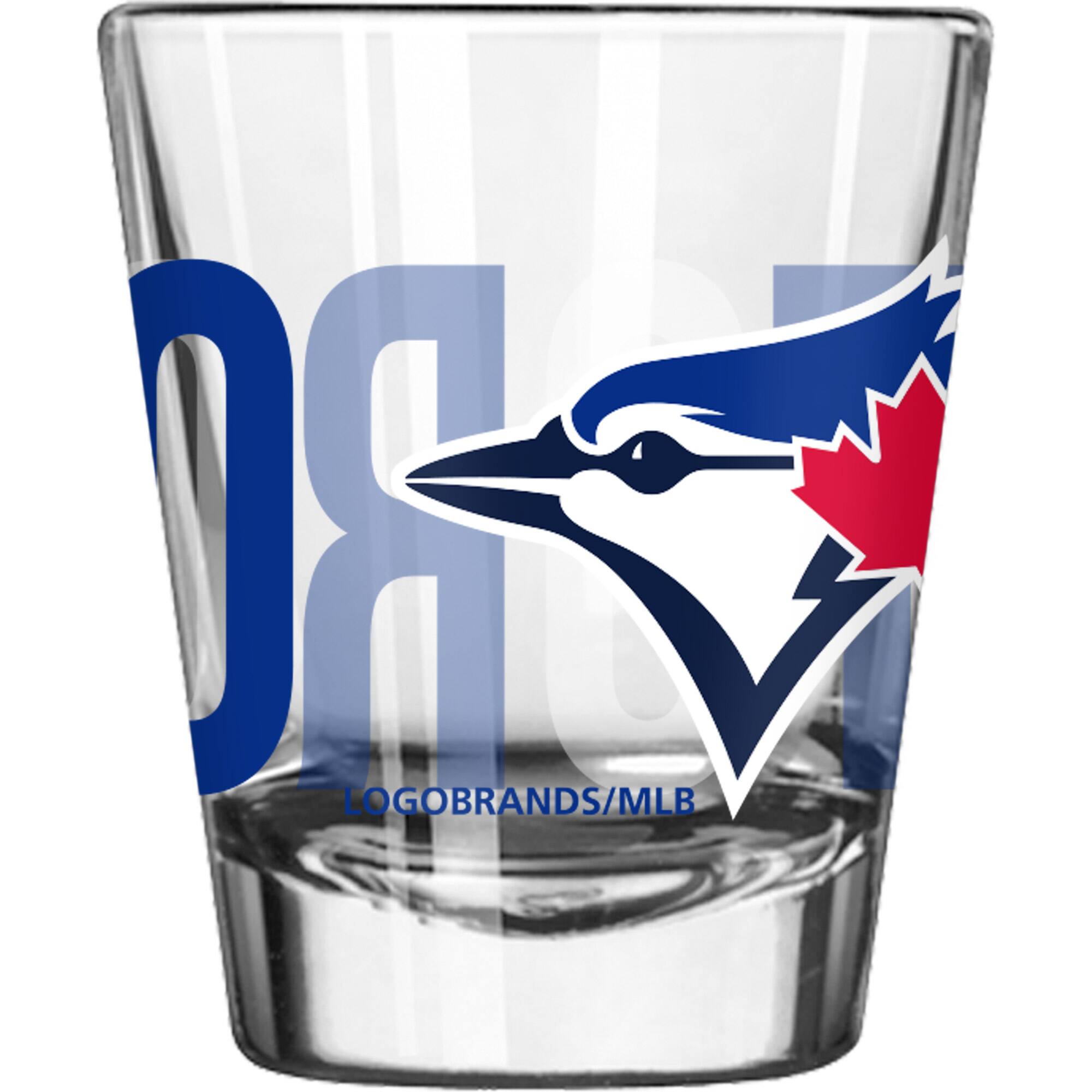 Front. Logo Brands - Toronto Blue Jays Overtime 2oz. Shot Glass - Multicolor.
