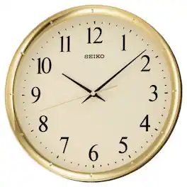 Seiko - 12" Ultra-Modern -Tone Wall Clock - Gold