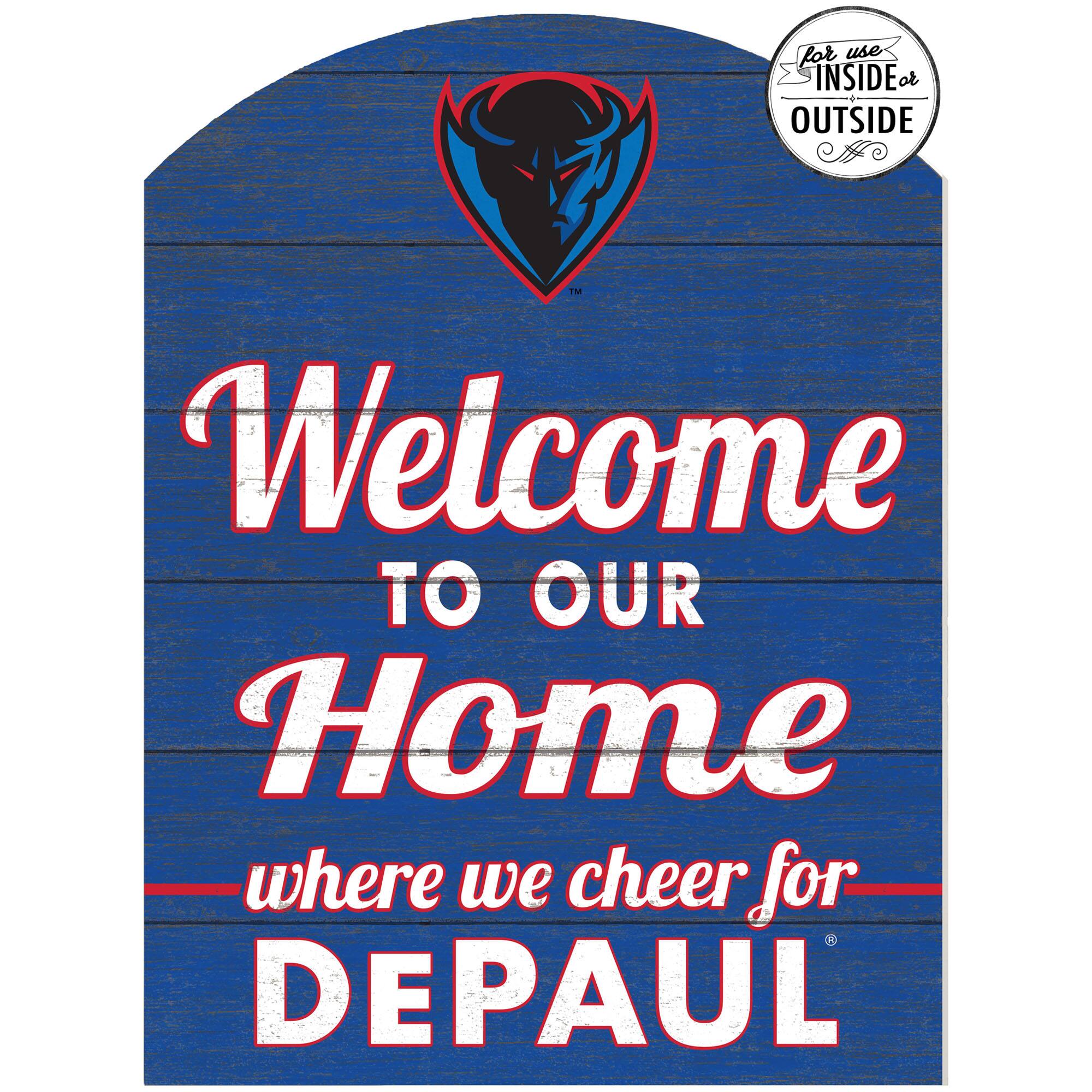 Blue DePaul Blue Demons 16'' x 22'' Marquee Sign