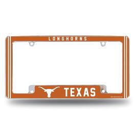 Rico Industries - Texas Longhorn's Chrome Metal License Plate Frame - Multi