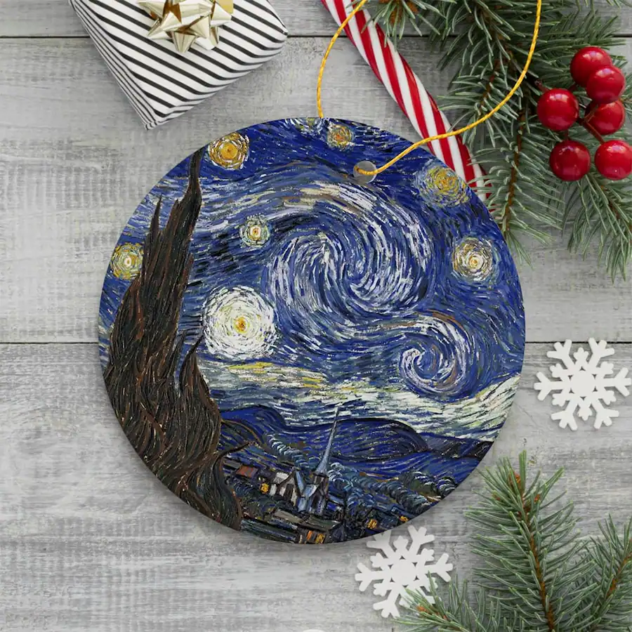 OrnamentallyYou Vincent Van Gogh The Starry Night Ceramic Ornament ...