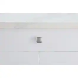 Elegant Decor - Irvin 1.3" Square Knob Multipack (Set of 10) - Brushed Nickel