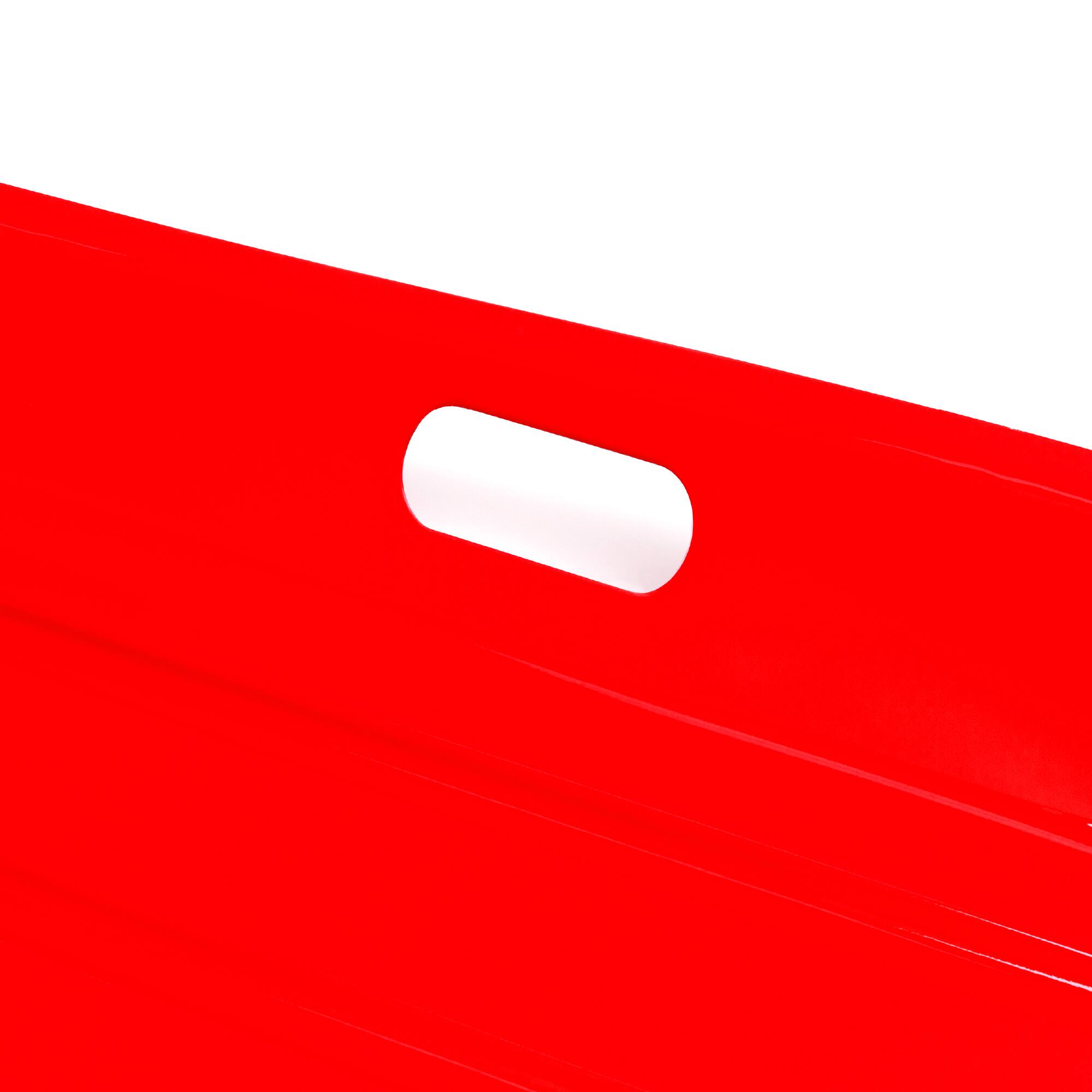 Alt View 3. Best Choice Products - Best Choice Products 35in Kids Outdoor Plastic Sport Toboggan Winter Snow Sled Board w/ Pull Rope, 2 Handles - Red - Red.