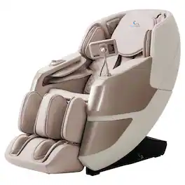MassaMax - MT339 4D Full Body Stretch Massage Chair ,Body Scan,Extended Footrest&Foot Rollers,Heat - Golden