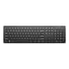 Front. Staples TECH - Slim Wireless Keyboard - Black.