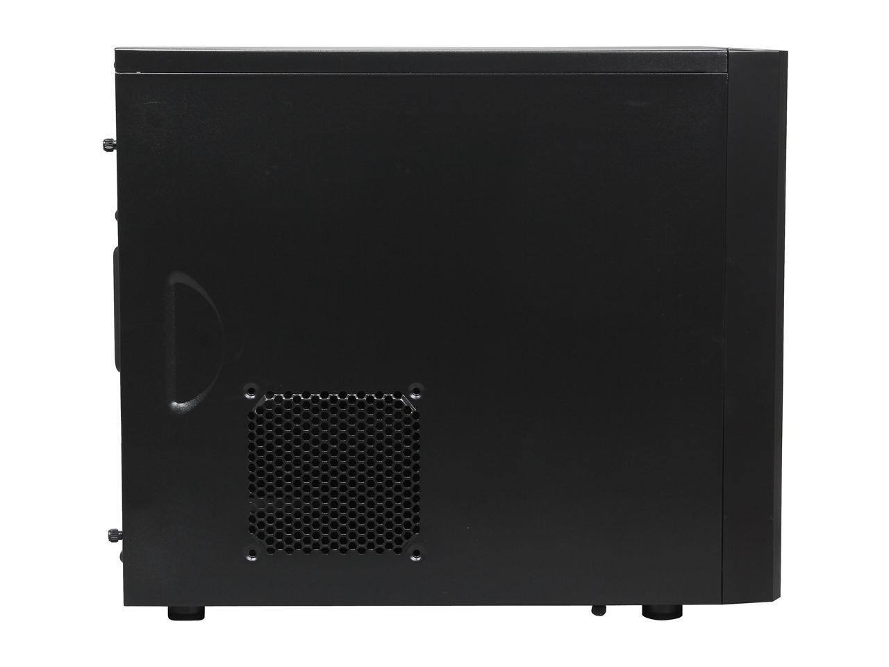 Alt View 4. Fractal Design - Fractal Design Core 1000 Black Micro ATX Mini Tower Computer Case - Black.