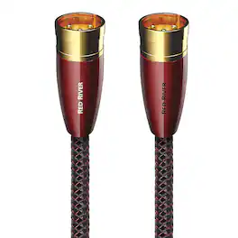 AudioQuest - Red River XLR > XLR 3.5' Analog Audio Interconnect Cable with XLR to XLR Connectors - Red on Black
